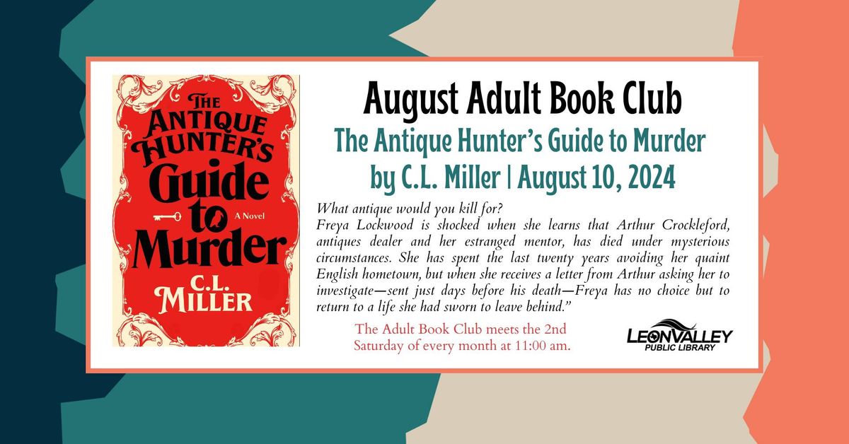 August Adult Book Club
