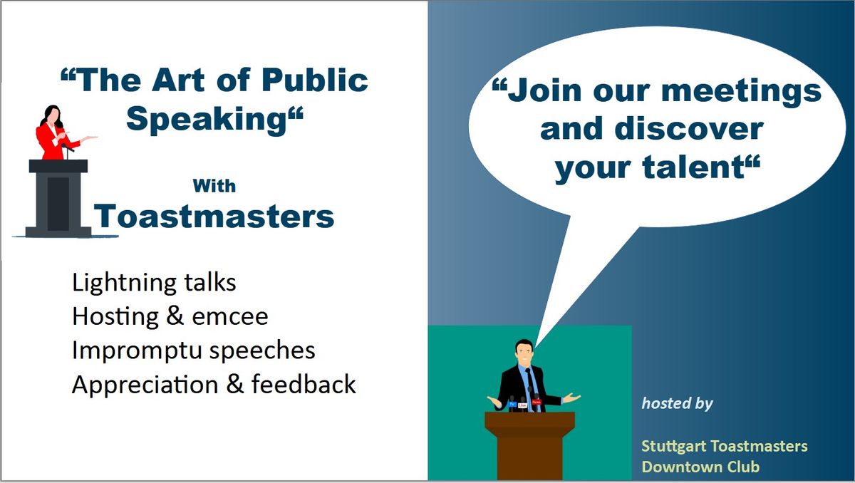 The Art of Public Speaking with Toastmasters