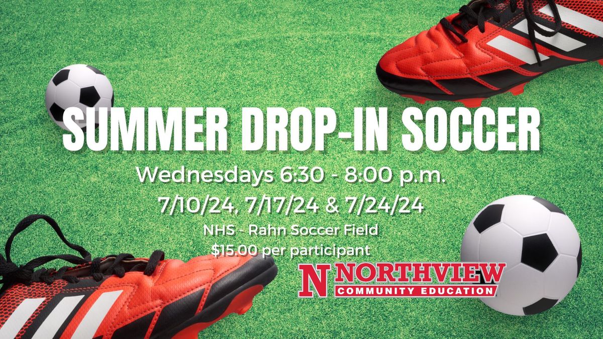 Summer Drop-in Soccer (6-17 Yrs)