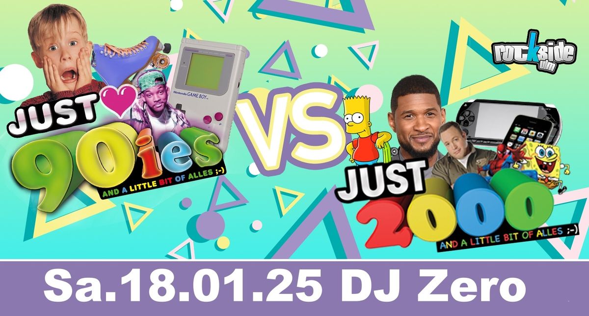 \ud83c\udf89 Just 90s vs Just 2000 Party \u2013 Start ins neue Jahr 2025! \ud83c\udfb6