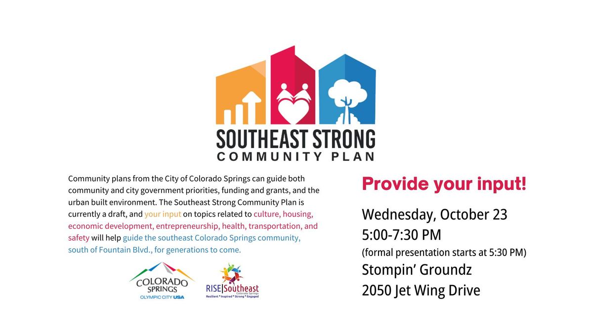 Public Meeting on Southeast Strong Community Plan