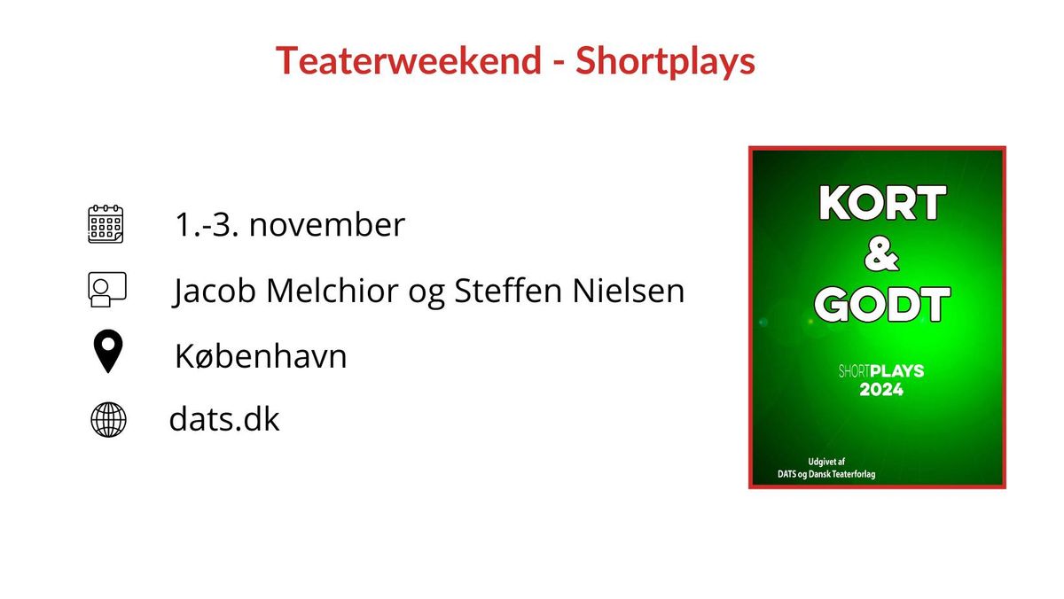 ?TEATERWEEKEND - Shortplays?