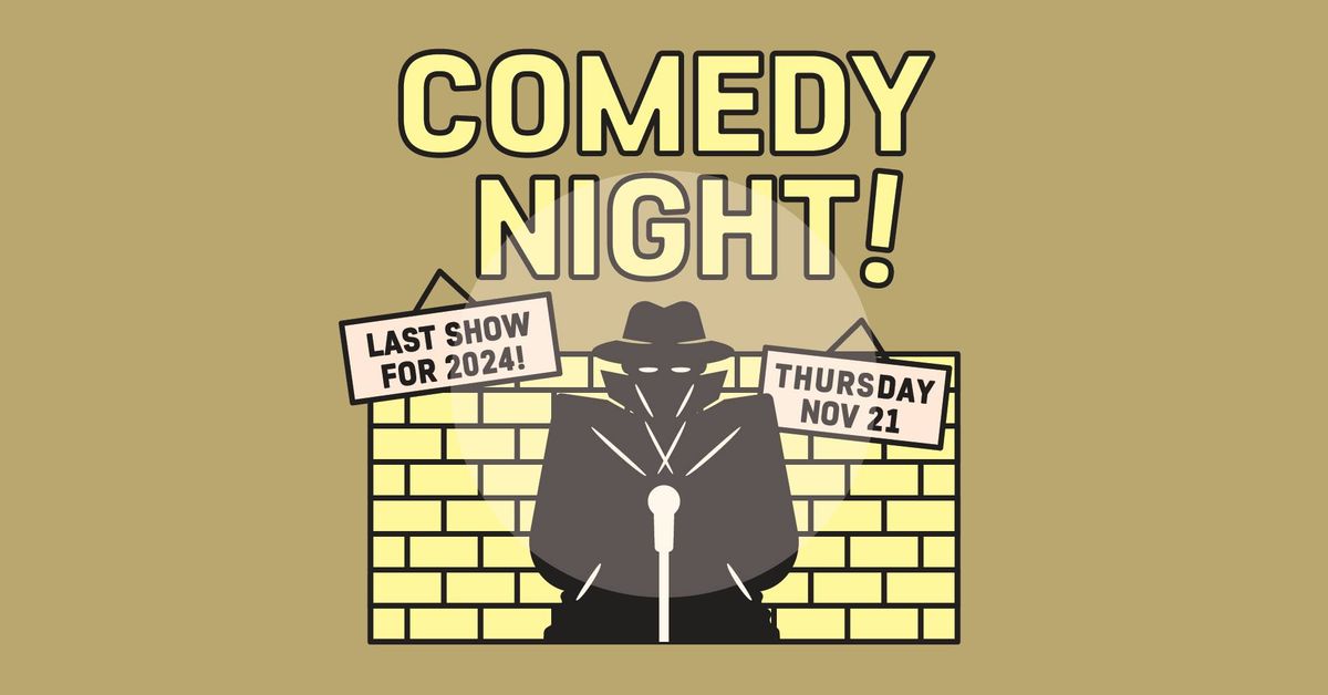  Last Comedy Night of the Year at Co-Conspirators Brewpub! \ud83c\udf89