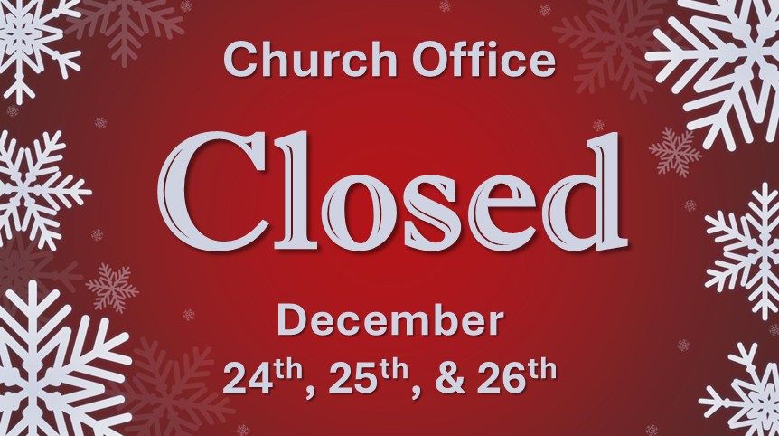 Christmas Holiday Office Closings