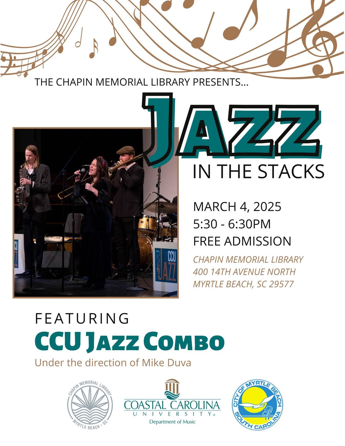 Jazz in the Stacks feat. CCU Jazz Combo