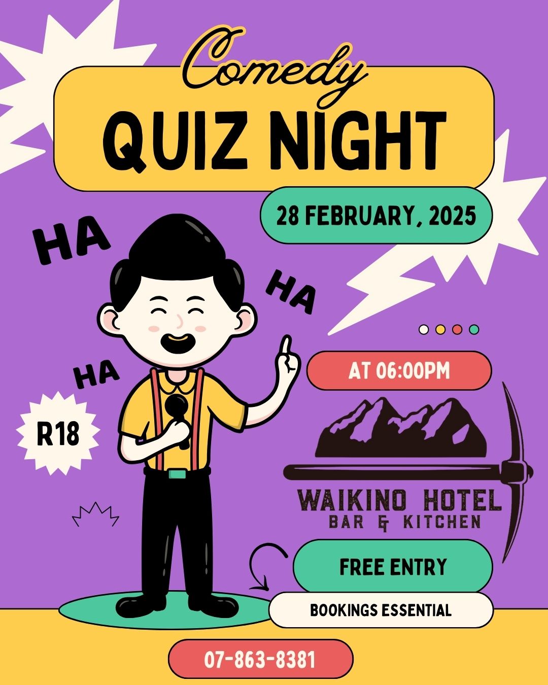 R18 Comedy Quiz Night