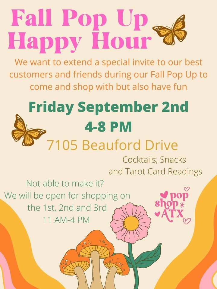 Fall Pop Up Happy Hour