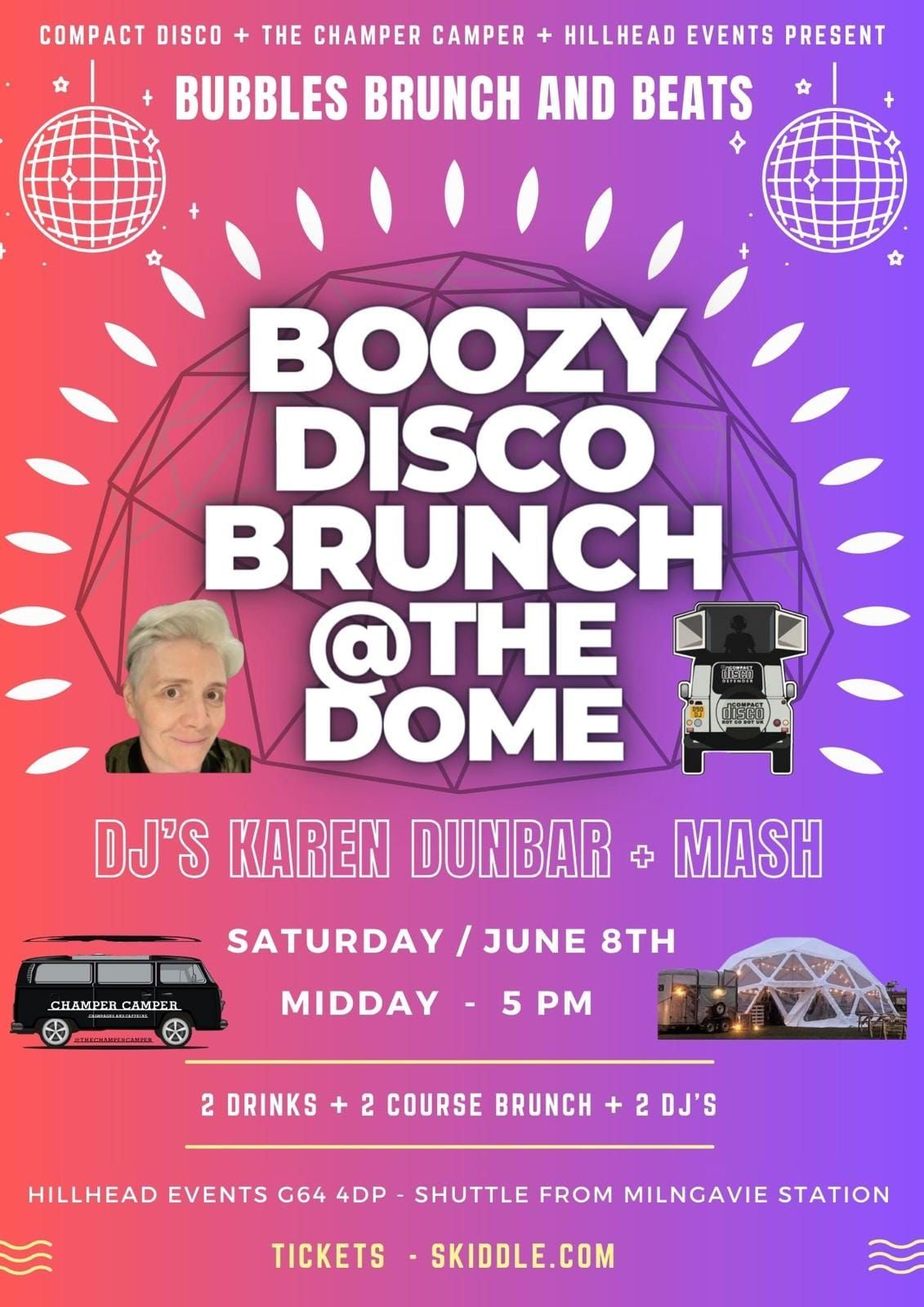 Boozy Disco Brunch @ The Dome With Karen Dunbar