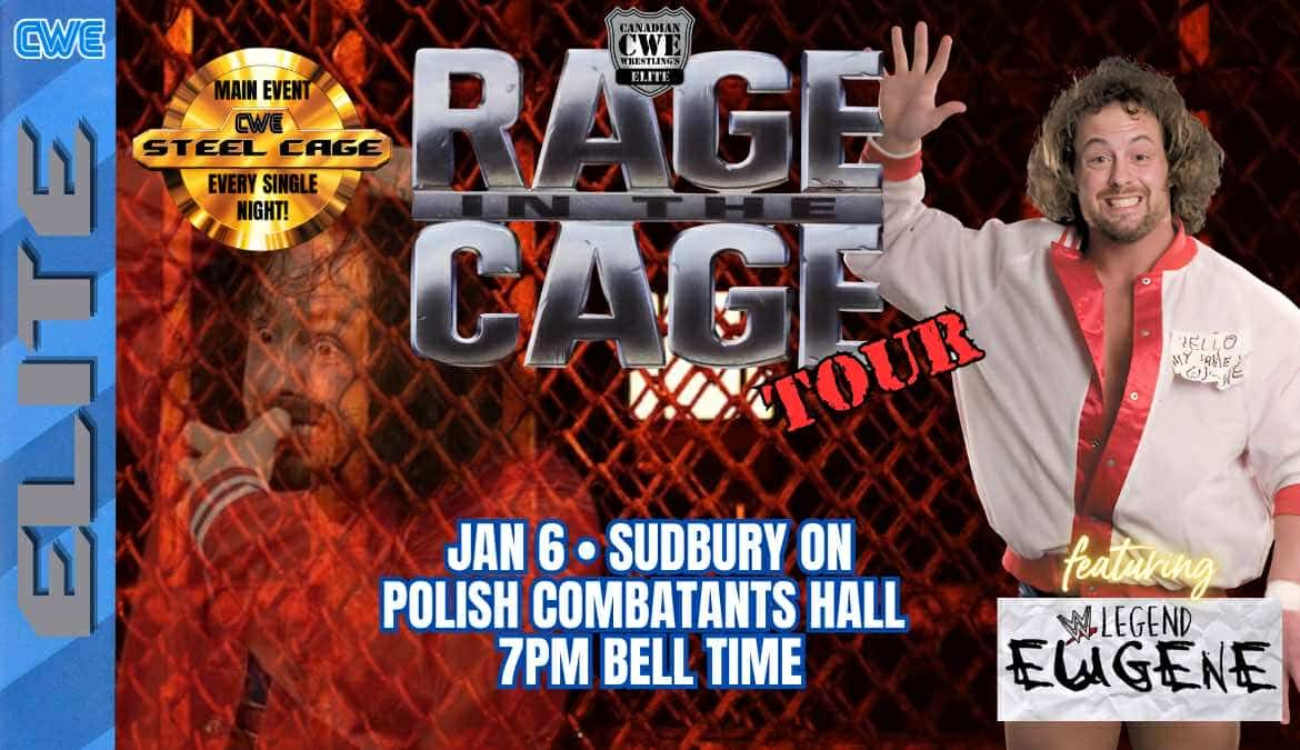 CWE Live In Sudbury Ft A Steel Cage Match, WWE Star EUGENE, & ROH Legend Jimmy Jacobs