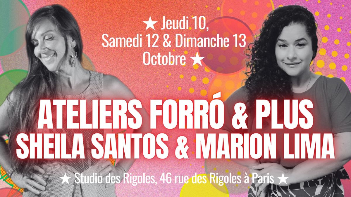 STAGES Forr\u00f3 & muito mais avec Sheila Santos et Marion Lima