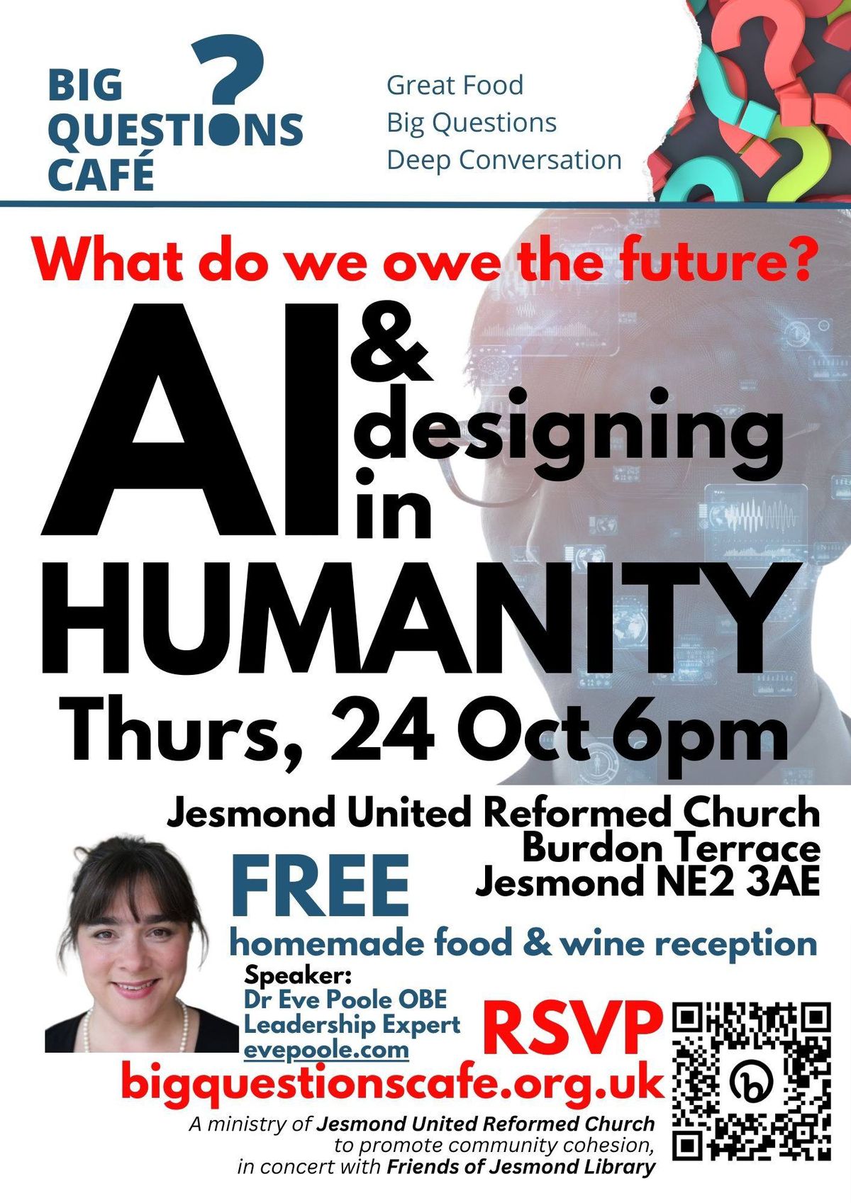 Big Questions Caf\u00e9: AI & designing in humanity