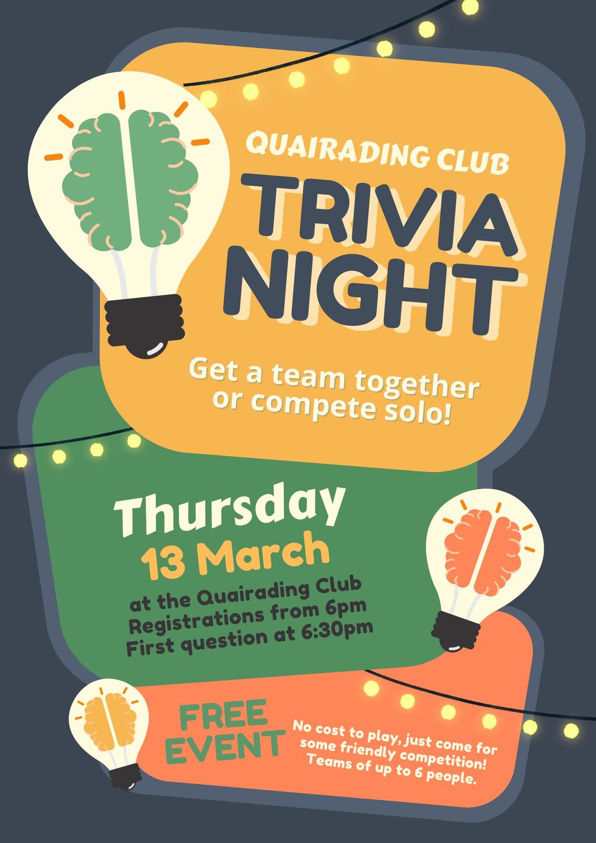 Quairading Club Trivia Night