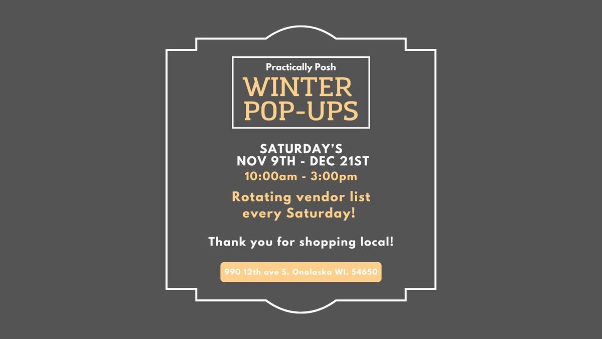 Winter Pop-ups @ Practically Posh