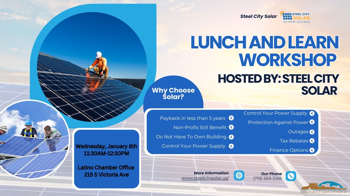 Lunch and Learn Workshop With Steel City Solar