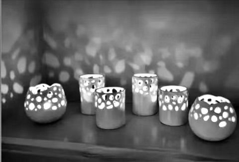 Ceramic Garden Luminaries 