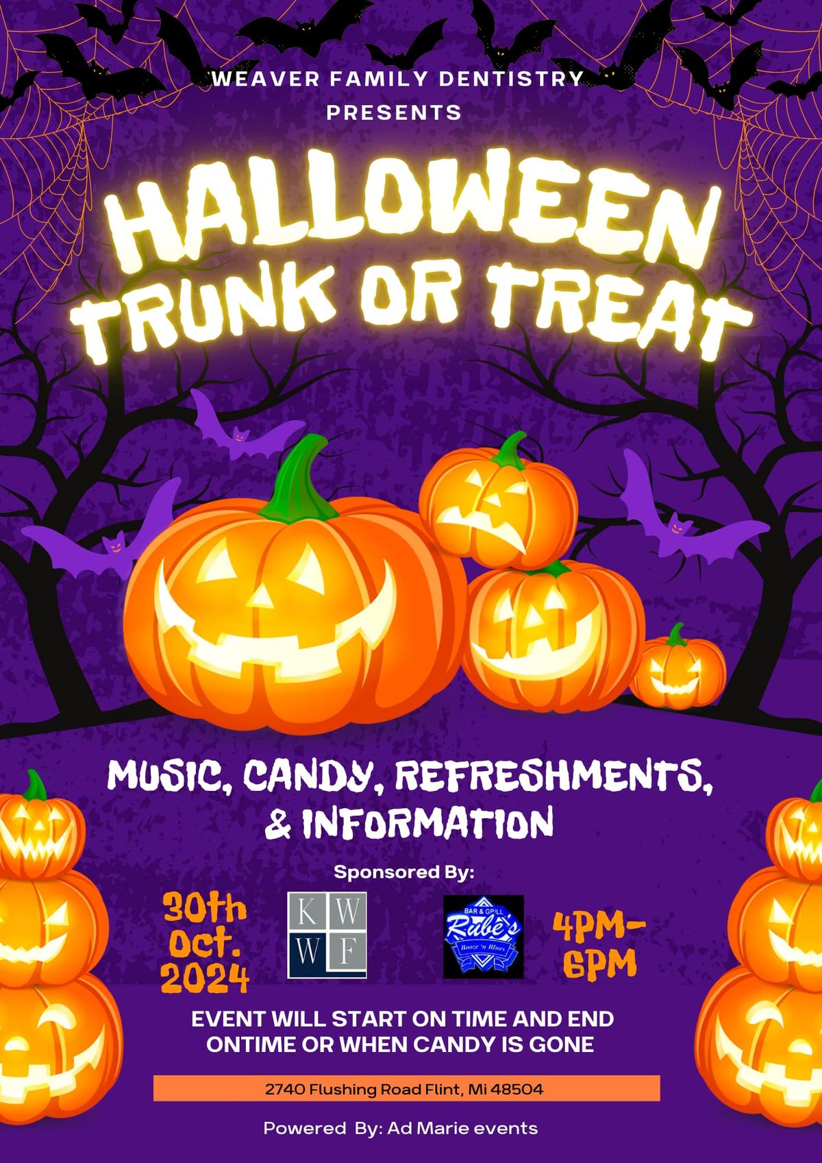 Weaver family dentistry trunk or treat 