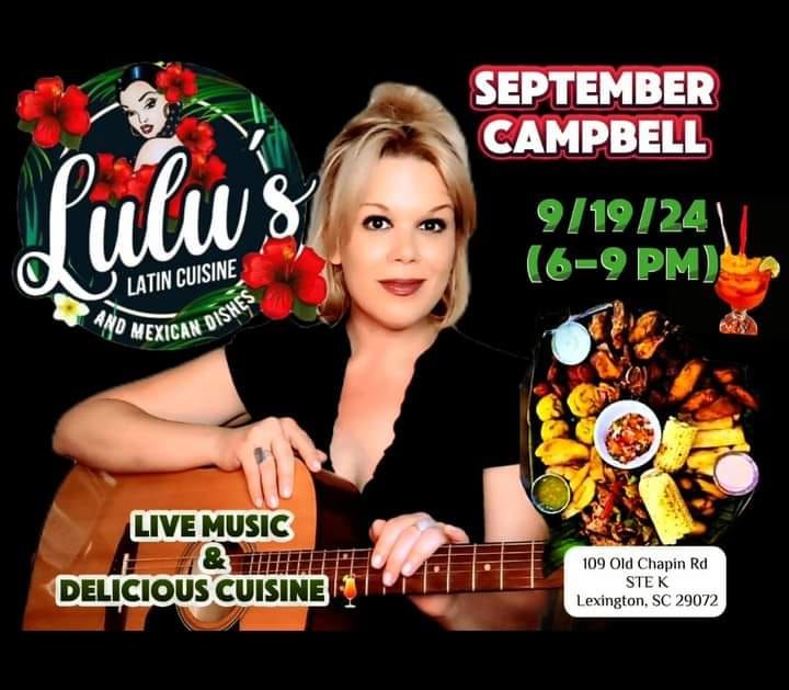 Live Music with Campbell at Lulu's Latin Cuisine