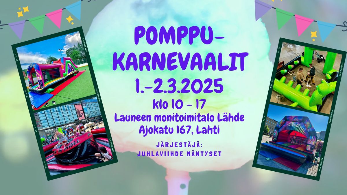 Pomppukarnevaalit Launeen koulu (Monitoimitalo L\u00e4hde) 1.-2.3.2025