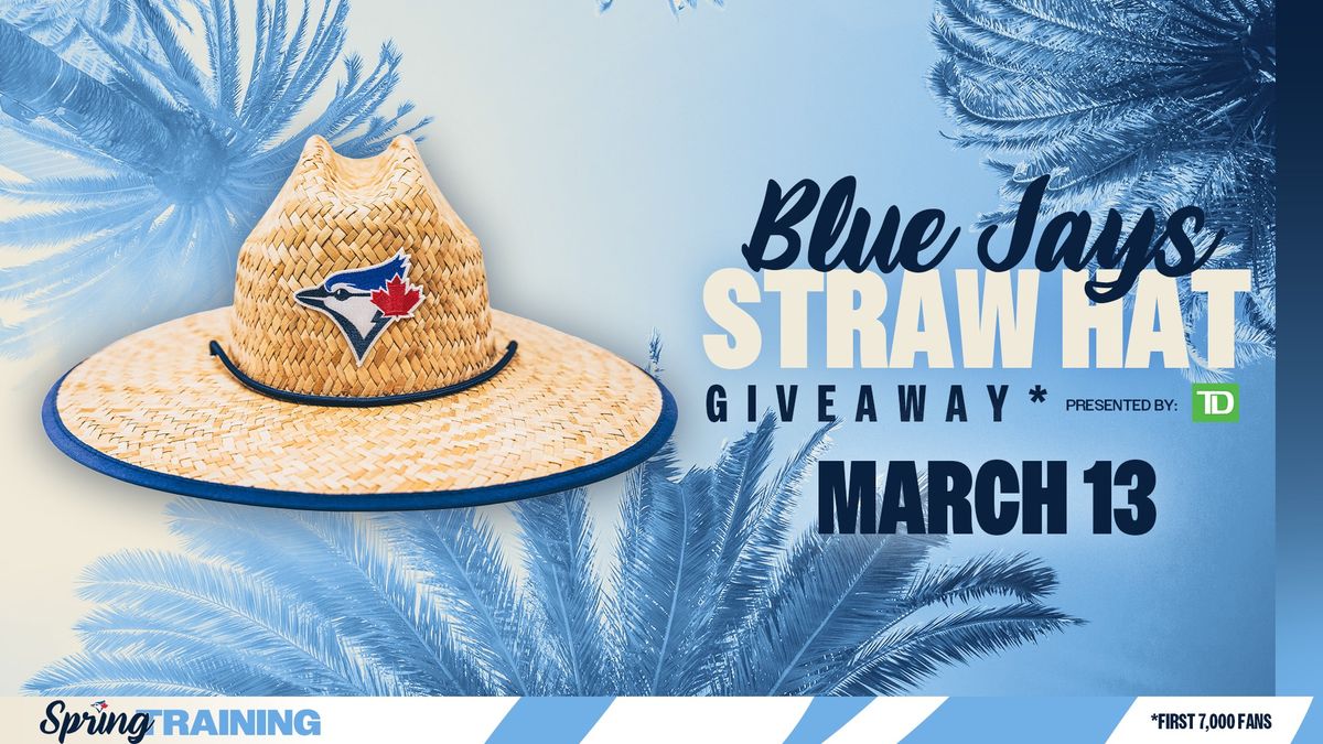 Straw Hat Giveaway - March 13