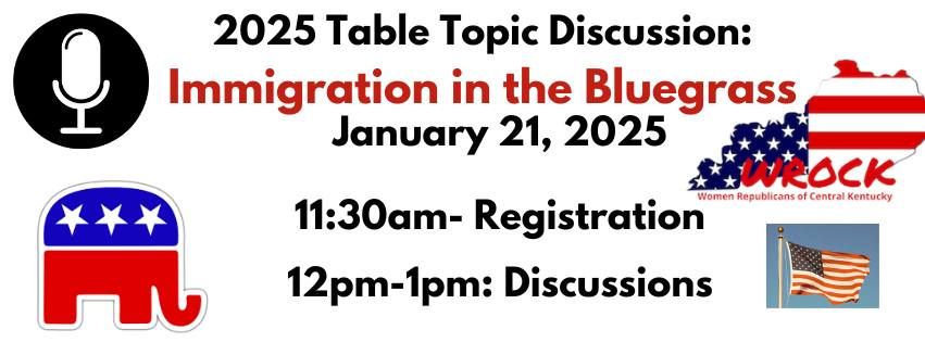 2025 Table Topic Discussion: Immigration in the Bluegrass