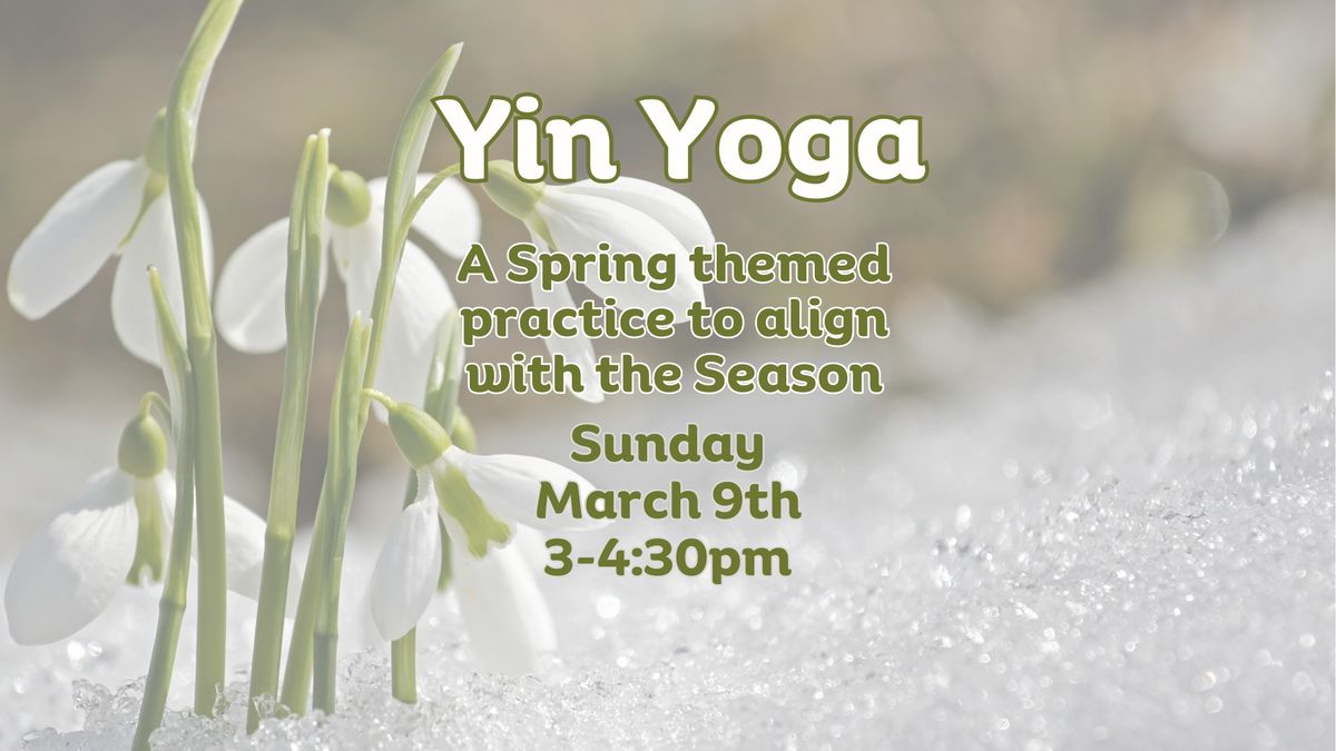 Yin Yoga Spring Edition