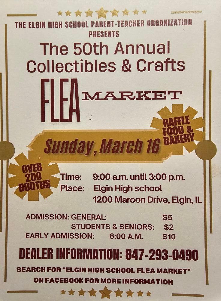 50th Annual Collectables & Craft Market by Elgin High PTO