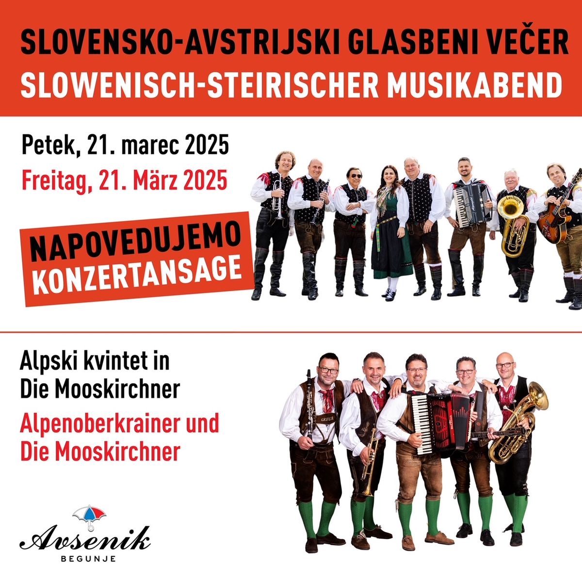 Slowenisch*Steirischer-Musikabend im Gasthaus Avsenik 