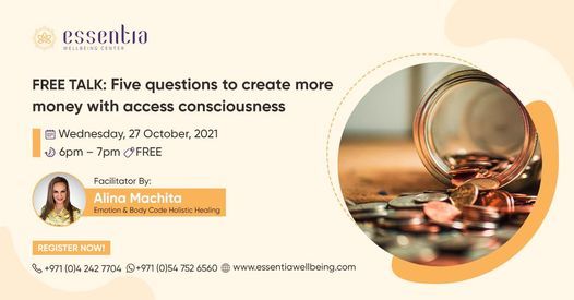 Free Talk: Five questions to create more money with access consciousness