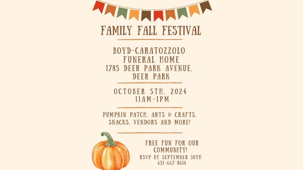 3rd Annual Fall Festival