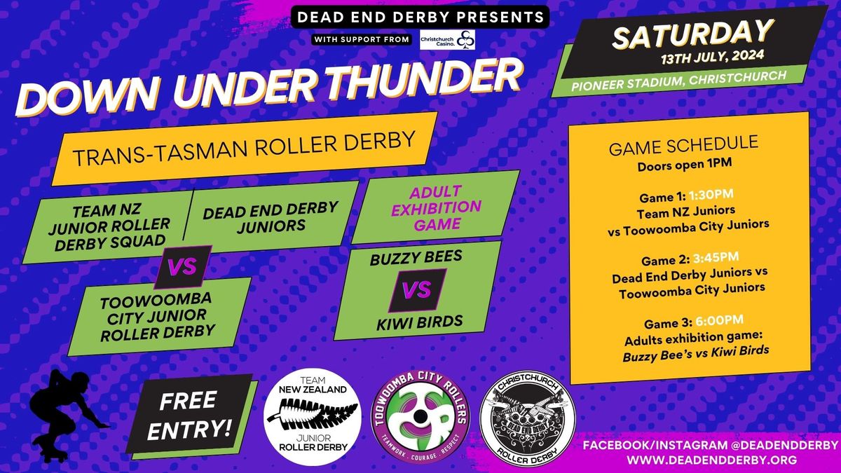 Down Under Thunder - Trans-tasman day of Roller Derby