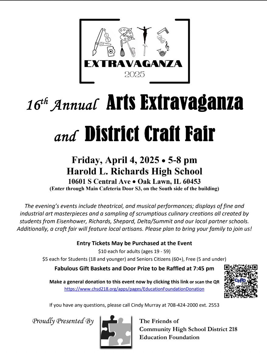 16th annual Arts Extravaganza and District Craft Fair