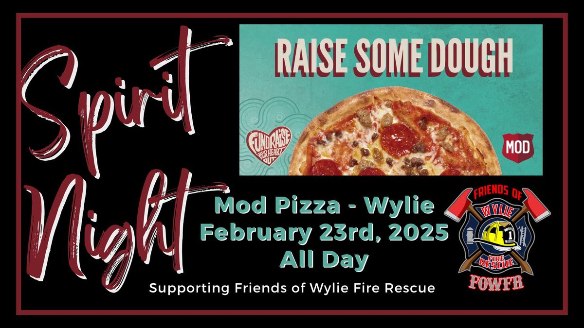 MOD Pizza Spirit Night - FOWFR