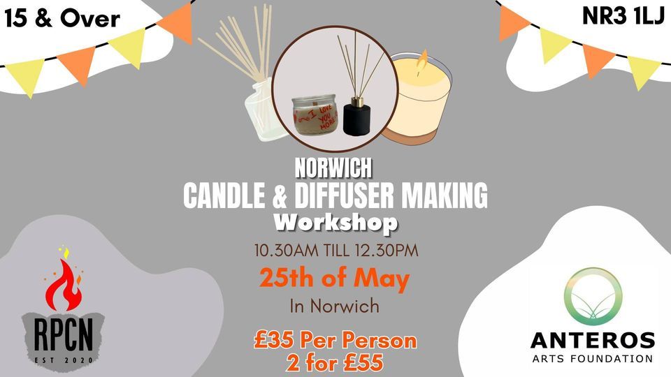 Norwich Candle & Diffuser Making Workshop (Morning)
