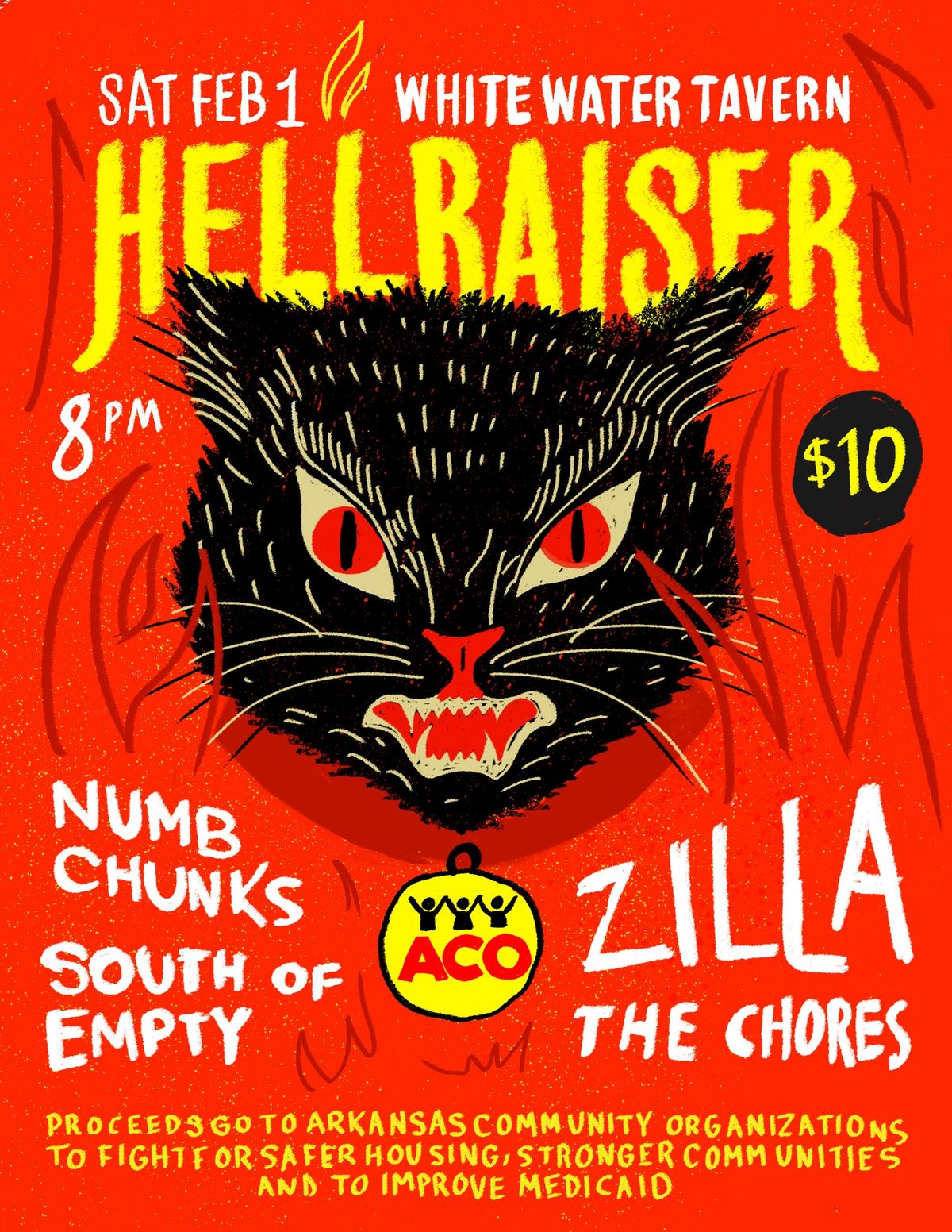 HELLRAISER III - ZILLA \/ THE CHORES\/ NUMB CHUNKS \/ SOUTH OF EMPTY @ WWT - ACO Benefit