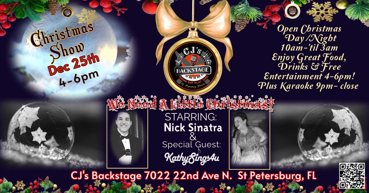 Nick Sinatra with KathySings4u in We Need a LIttle Christmas