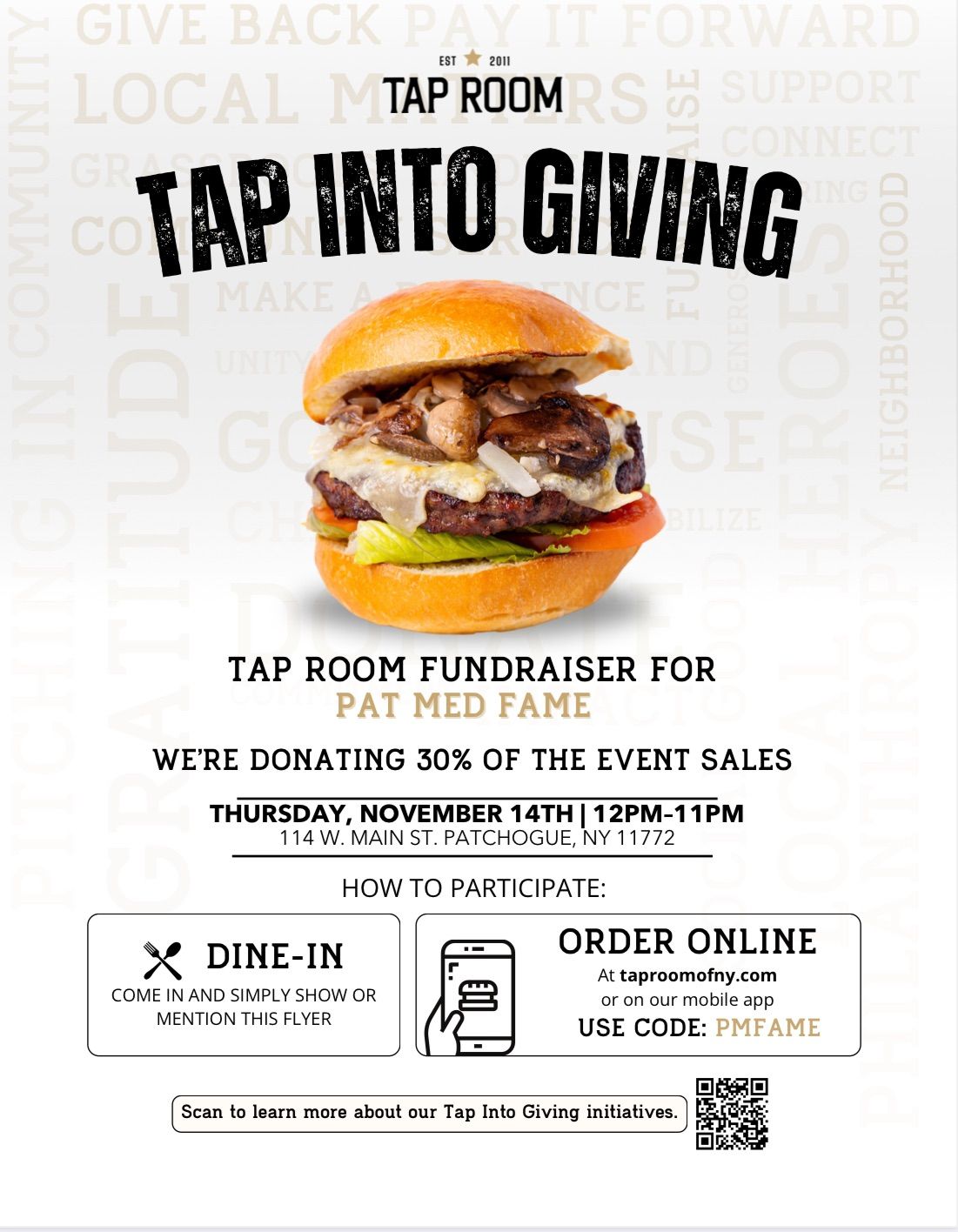 Tap Room Fundraiser