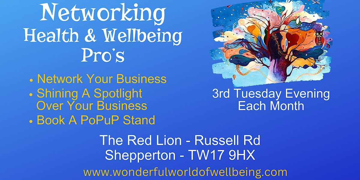 Health and Wellbeing Networking for Professionals