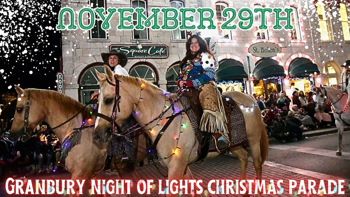 The Granbury Night of Lights Christmas Parade