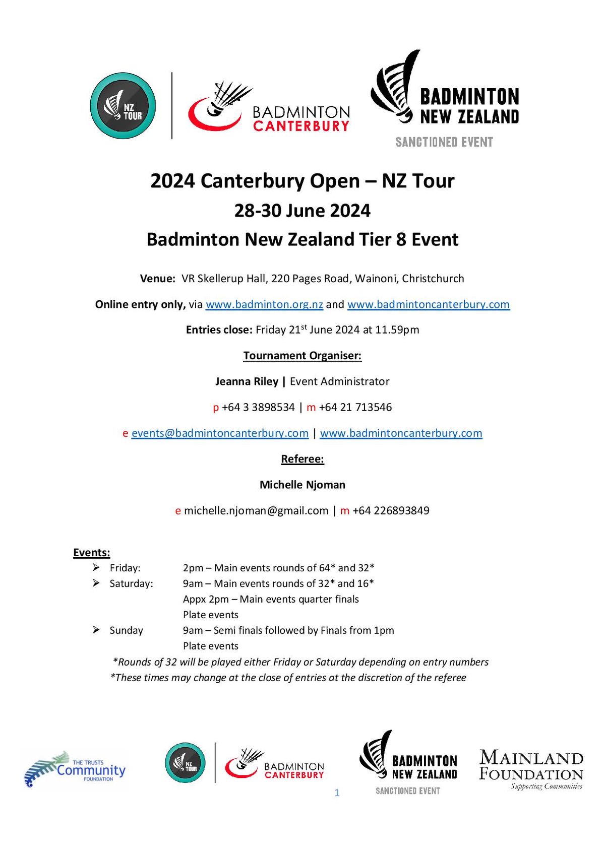 2024 Canterbury Open | NZ Tour