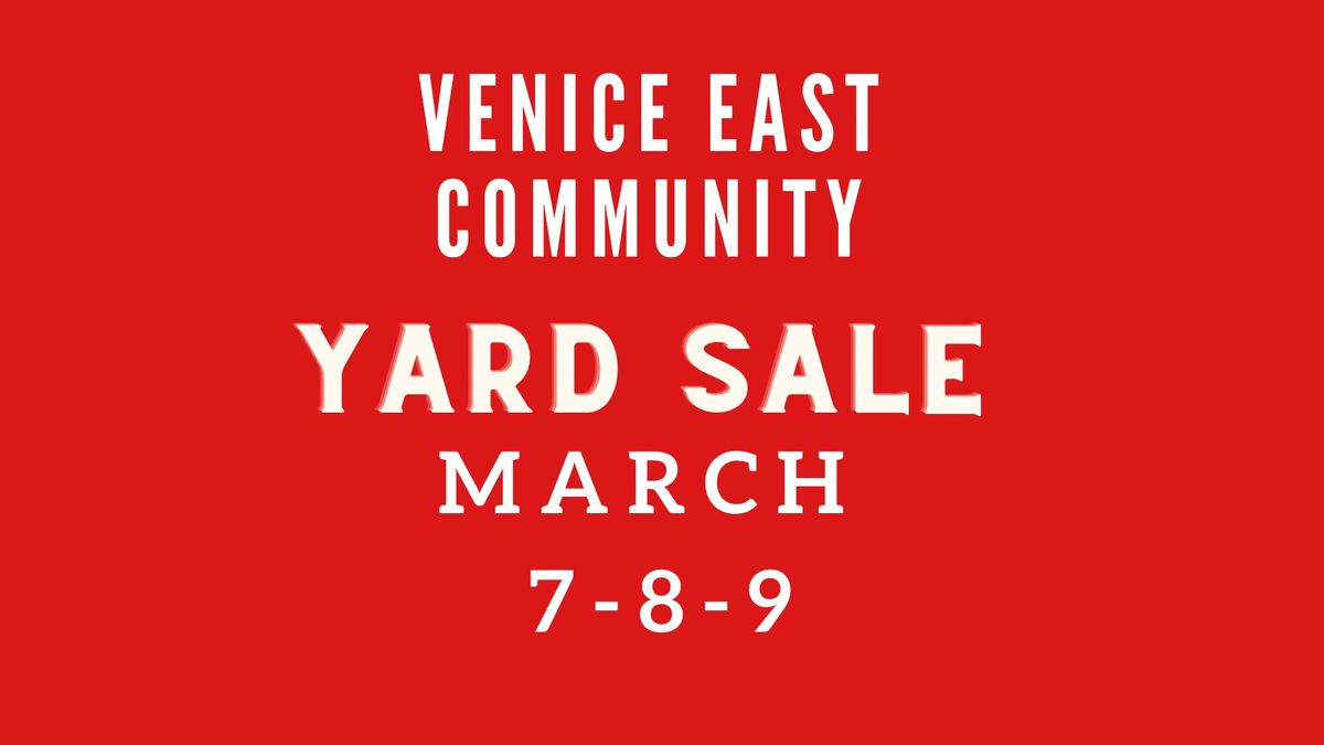 Venice East Community Yard Sale 