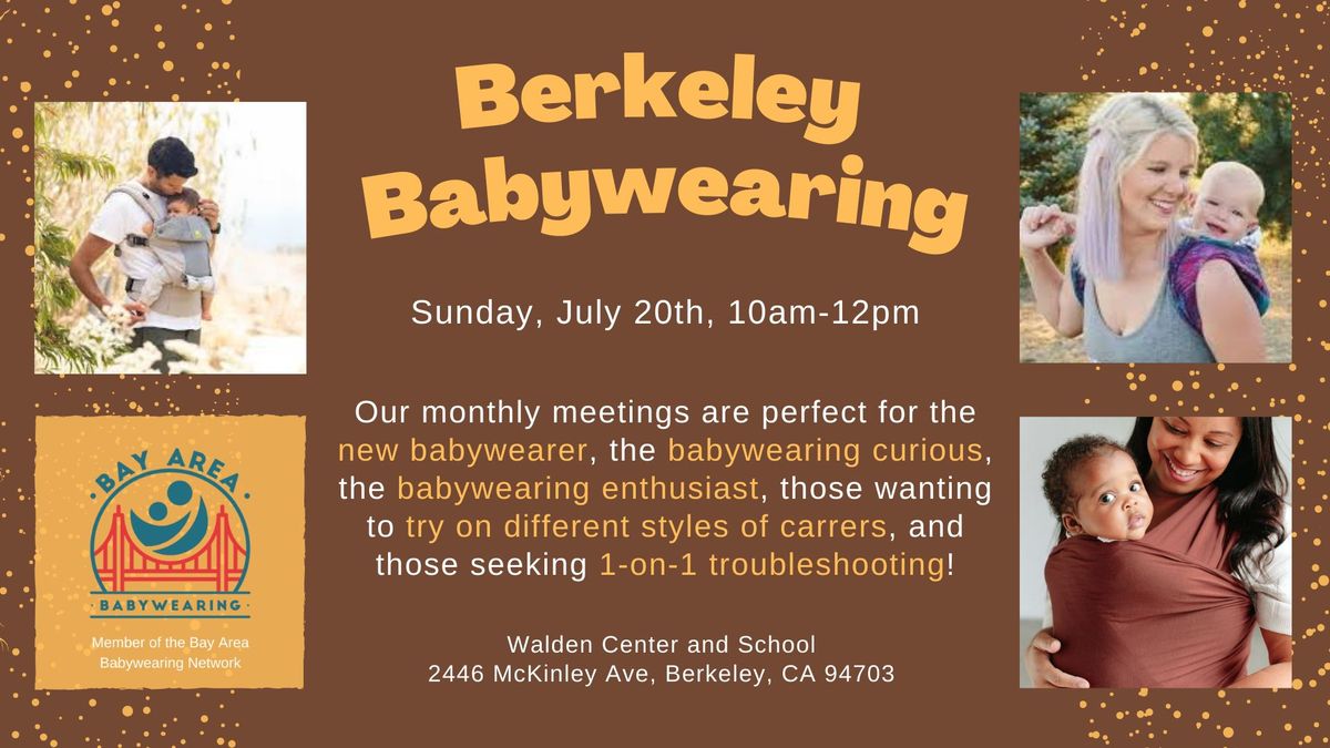 Berkeley July Babywearing Meetup