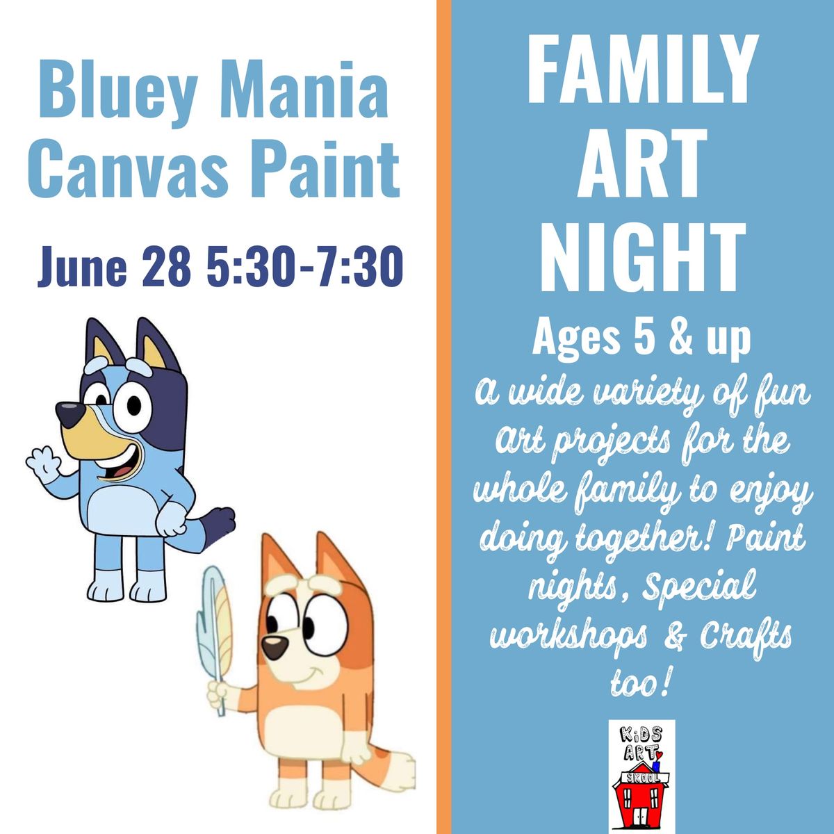 BLUEY Family Paint Night