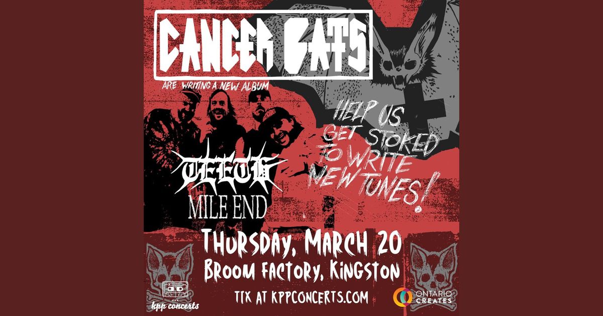 CANCER BATS, Teeth, Mile End \/\/ March 20, Broom Factory, Kingston