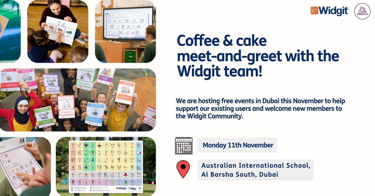 Coffee & cake meet-and-greet with the Widgit team - Dubai