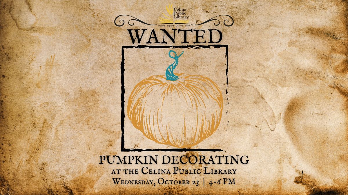 Pumpkin Decorating Contest