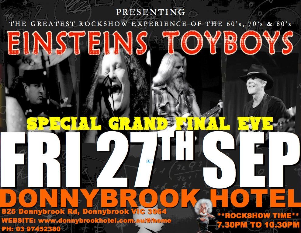 Einsteins Toyboys 'Grand Final Eve' LIVE @ Donnybrook Hotel