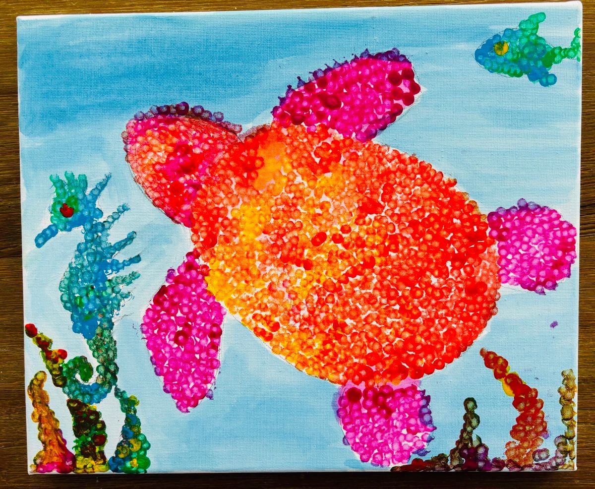 Gorgeous Sealife - Dot Painting - School Holiday Art Program