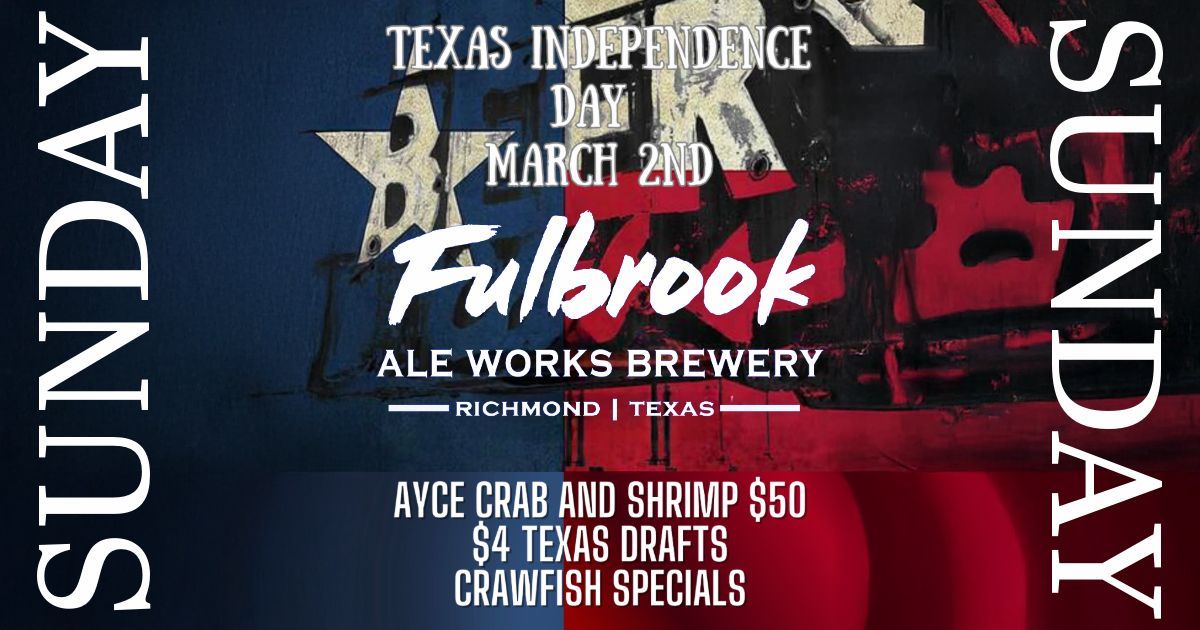 Texas Independence Feast at Fulbrook Ale Works 