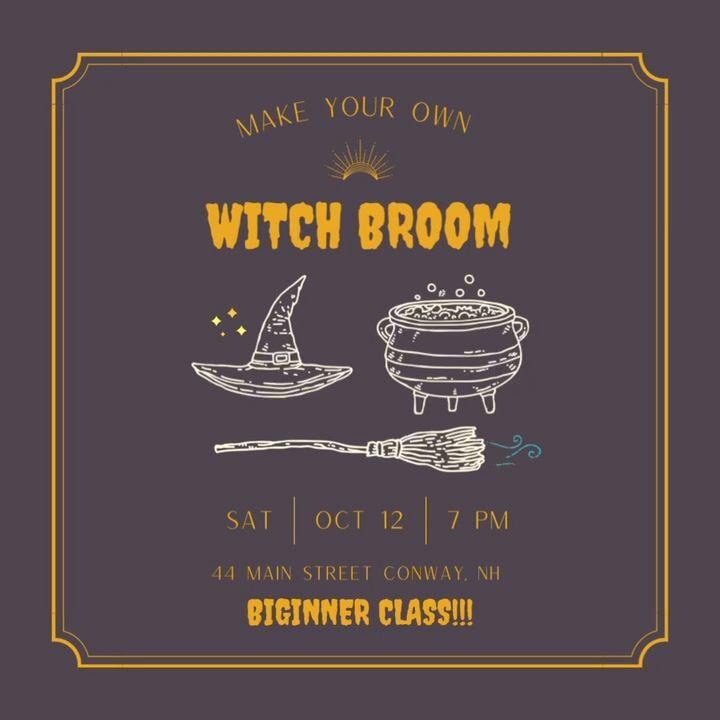 Make Your Own (MYO) Witch Broom for Beginners - Conway