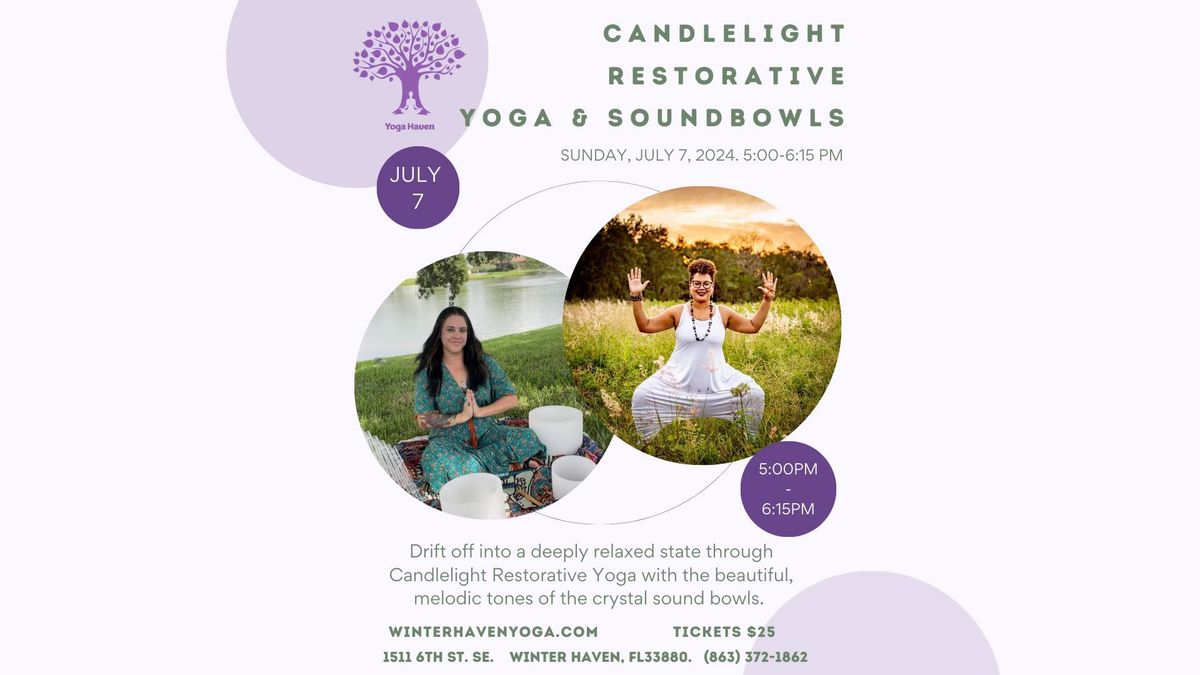 Candlelight Restorative Yoga & Sound Bowls